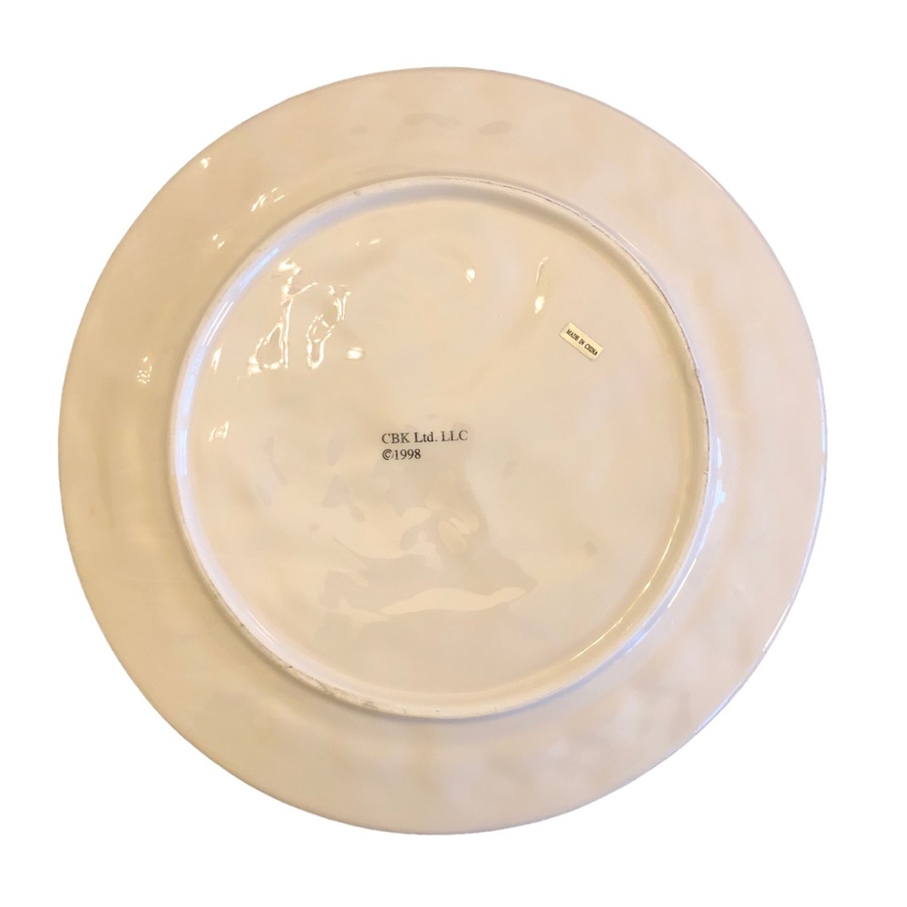 Vintage CBK Black Checked Rooster Plate - Picture 6 of 8